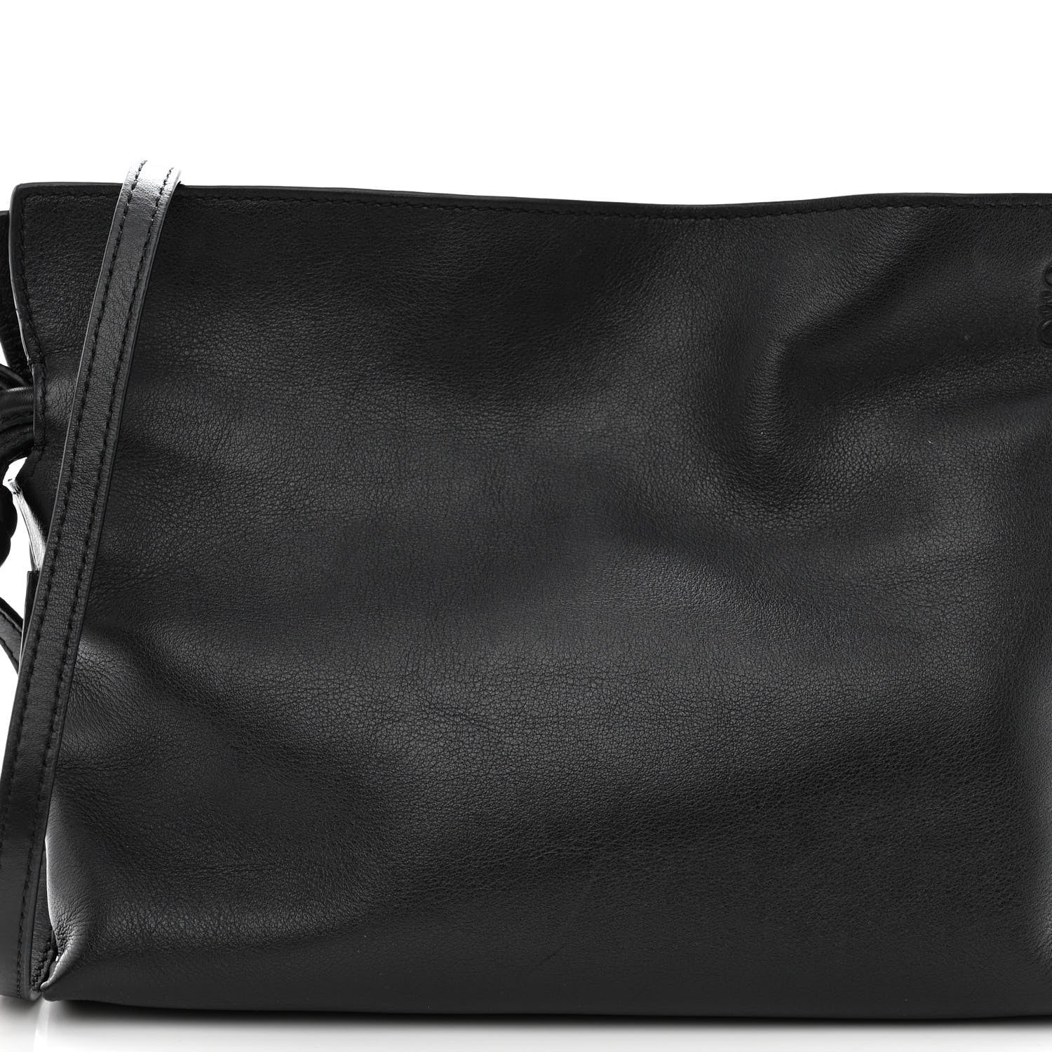 Loewe Calfskin Mini Flamenco Knot Clutch Black 7 of 9