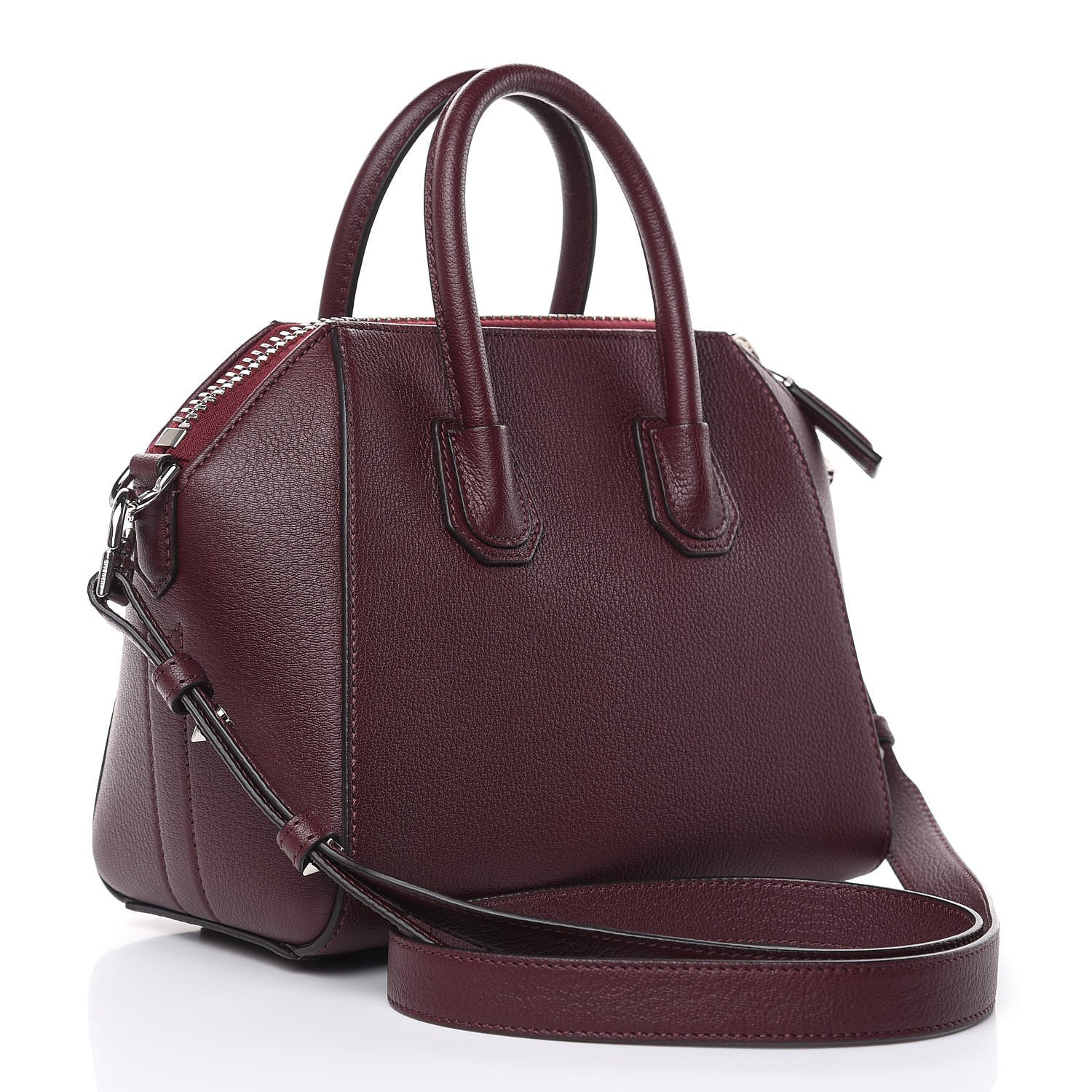 Givenchy Sugar Goatskin Mini Antigona Aubergine 3 of 9