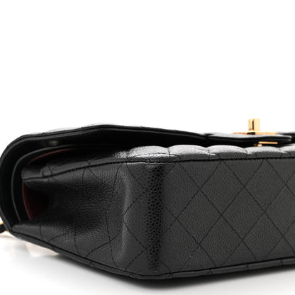 Chanel Caviar Quilted Medium Double Flap Black 9 of 10