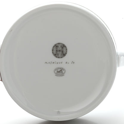 Hermes Porcelain Mosaique Au 24 Platine Coffee/Tea Pot 9 of 9