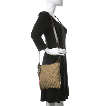 Gucci Monogram Web Jolicoeur Charms Messenger Dark Brown 2 of 10