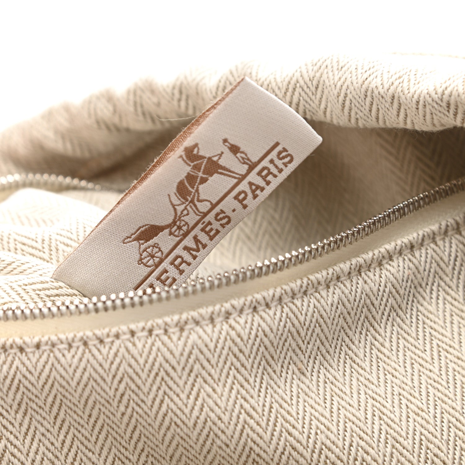 Hermes Canvas Barenia Fourbi 25 MM Pouch Naturel Fauve 6 of 9