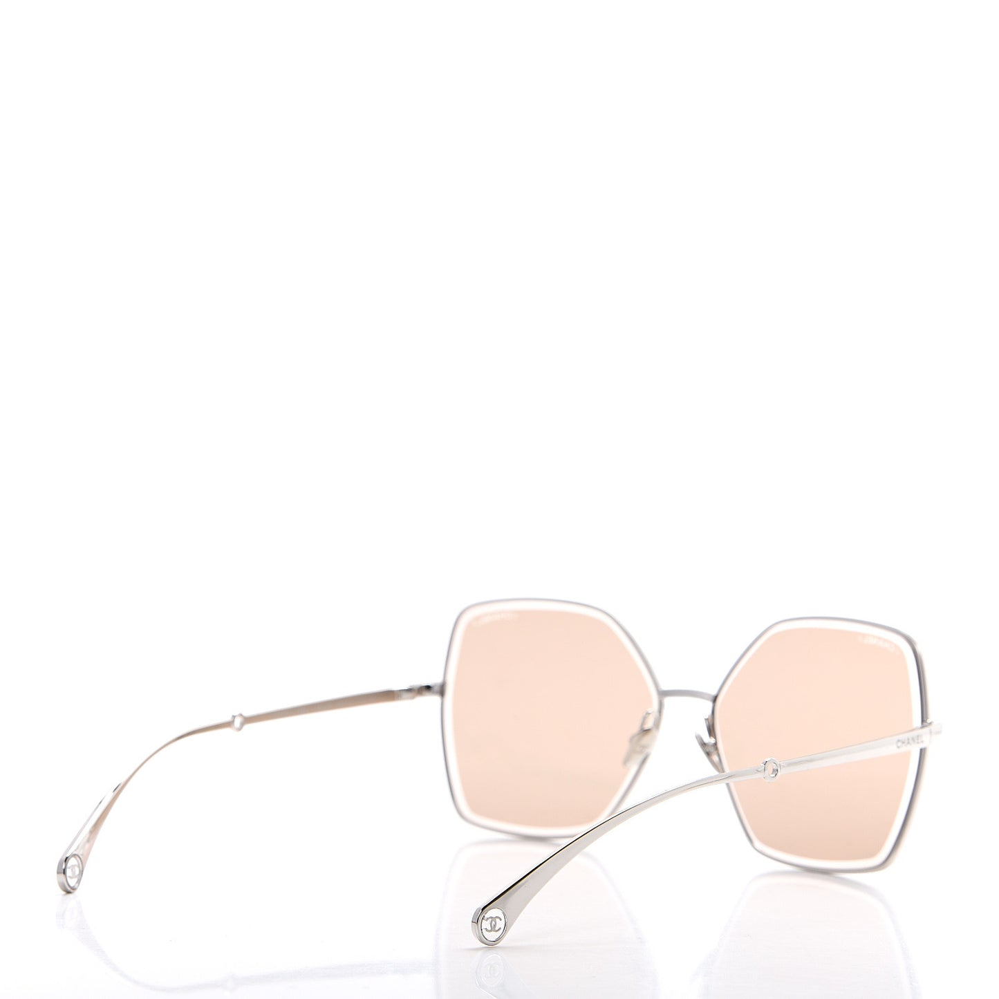 Butterfly Removable Pearl Chain Sunglasses 4262 Brown