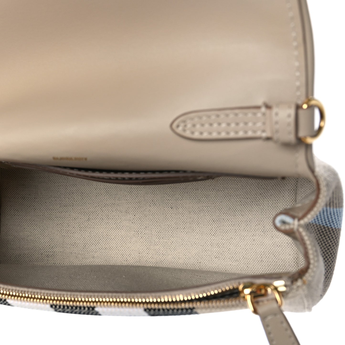 Canvas Check Hackberry Crossbody Bag Soft Fawn