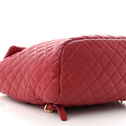 Chanel Lambskin Quilted Large Urban Spirit Backpack Red 9 of 11