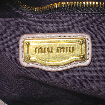 Miu Miu Vitello Lux Bow Bag Mughetto 7 of 8