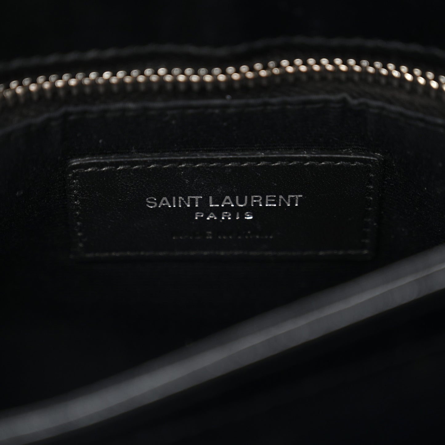 Calfskin Y Quilted Monogram Toy Loulou Crossbody Bag Black