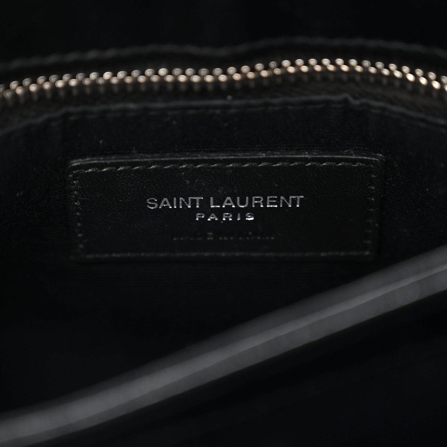 Saint Laurent Calfskin Y Quilted Monogram Toy Loulou Crossbody Bag Black 6 of 13