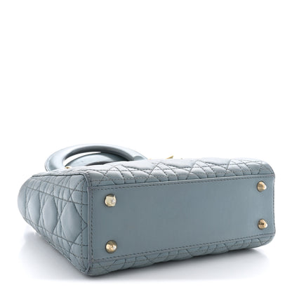 Christian Dior Lambskin Cannage Small Lucky Badges My Lady Dior Cloud Blue 4 of 13