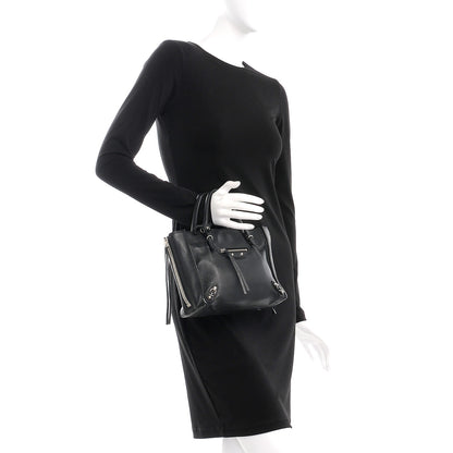 Balenciaga Calfskin Papier Mini A4 Tote Black 3 of 8