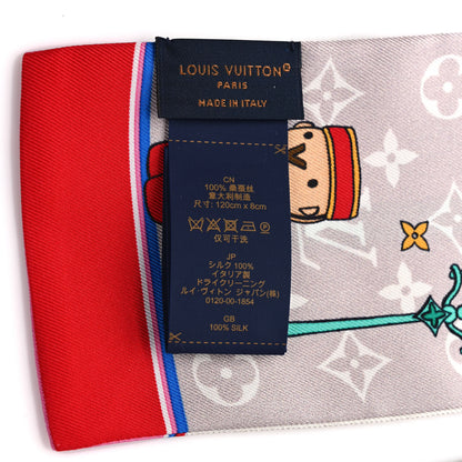 Louis Vuitton Silk Monogram Paris Vivienne Bandeau Beige 3 of 3