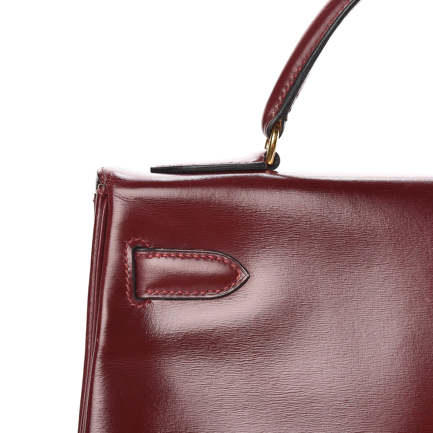 Hermes Box Kelly Retourne 32 Rouge H 13 of 38