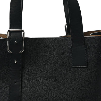Loewe Soft Grained Calfskin Buckle Zip Tote Black 7 of 10