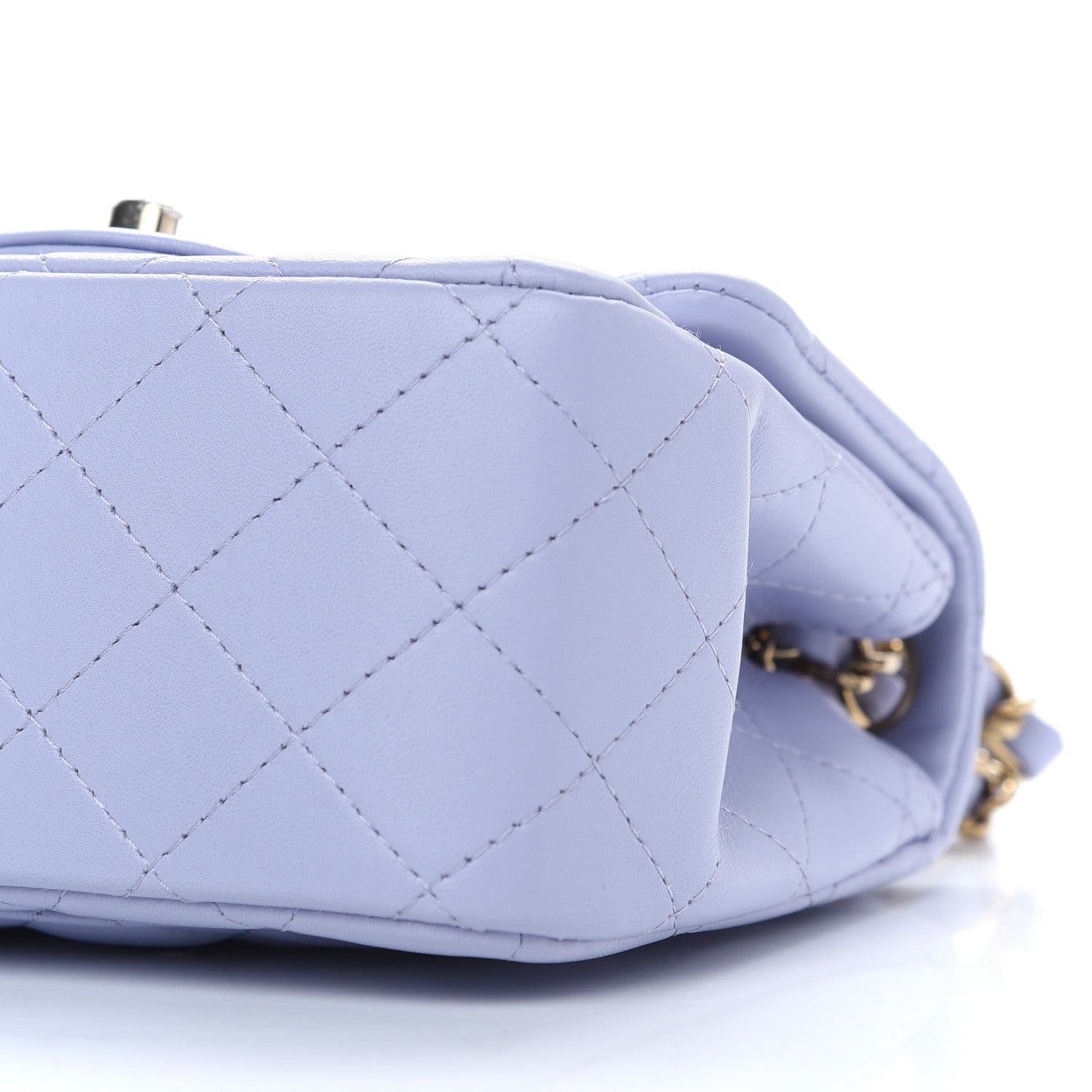 Chanel Lambskin Quilted Mini Square Flap Light Purple 8 of 8