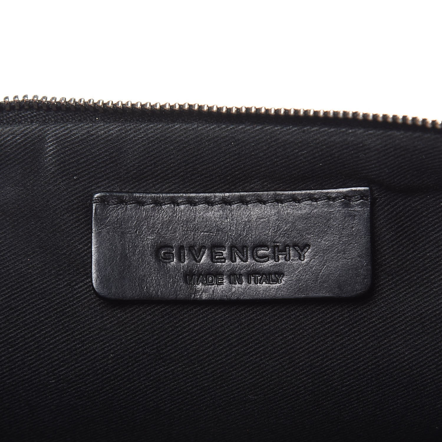 Givenchy Textured Coated Canvas Madonna Print Large Cosmetic Pouch Black 6 of 12