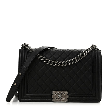 Chanel Caviar Quilted New Medium Boy Flap Black 1 of 11