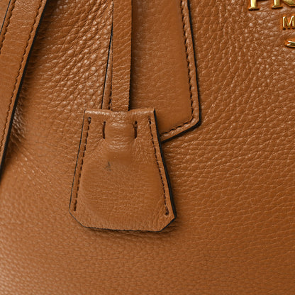 Prada Vitello Phenix Shoulder Bag Caramel 10 of 11