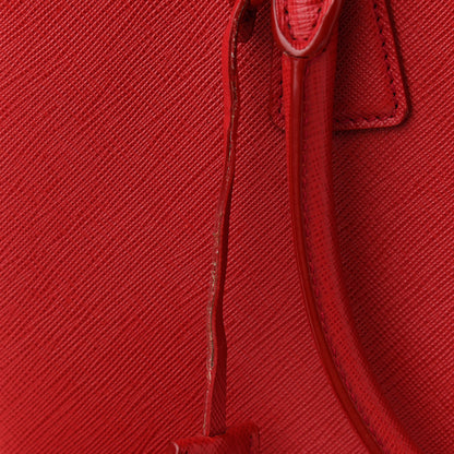 Prada Saffiano Lux Medium Tote Fuoco 17 of 19