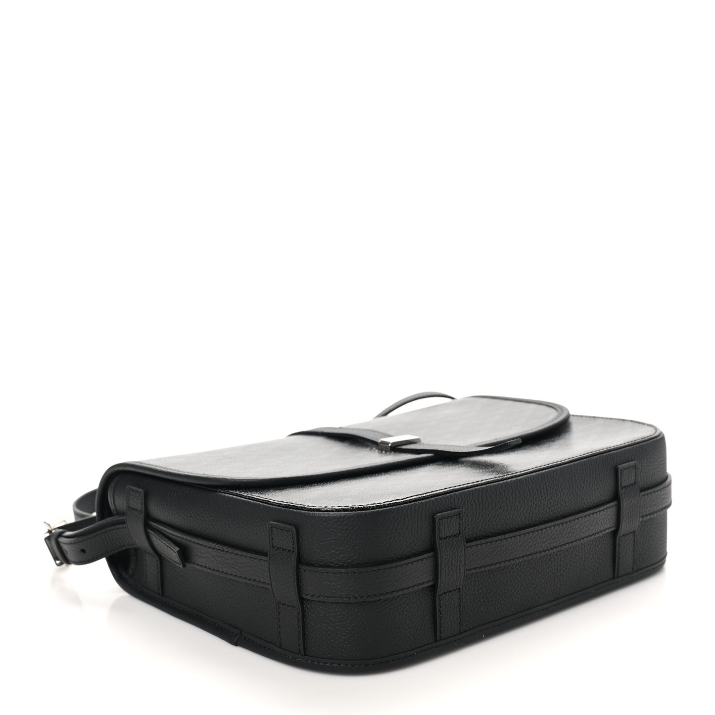 Goyardine Belvedere II MM Messenger Bag Jet Black