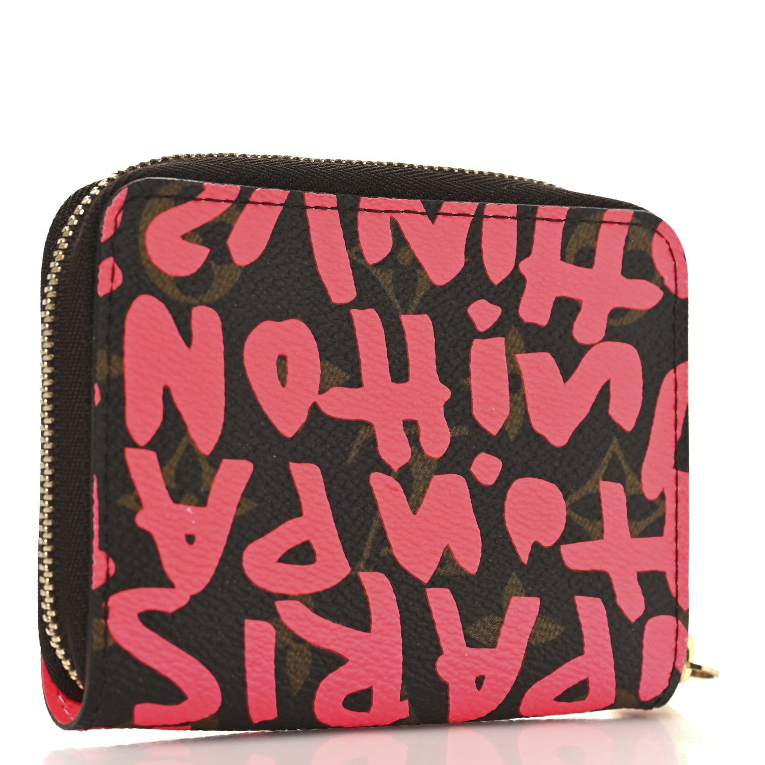 Louis Vuitton Monogram Graffiti Zippy Coin Purse Fuchsia 3 of 7