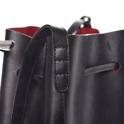 Mansur Gavriel Vegetable Tanned Calfskin Bucket Bag Black Flamma 9 of 22