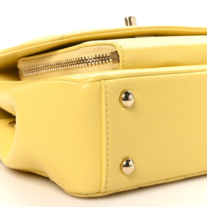 Chanel Caviar Quilted Small Business Affinity Flap Yellow 10 of 11