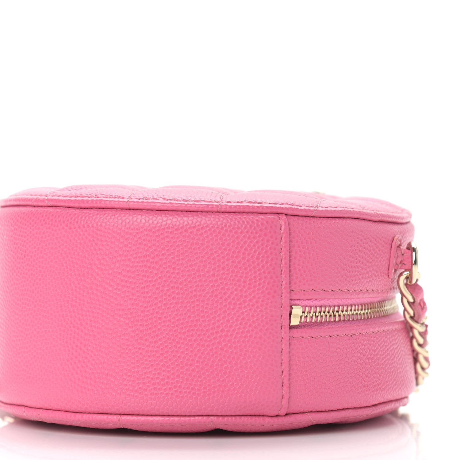 Chanel Caviar Quilted Round Clutch With Chain Pink 9 of 9