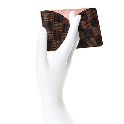 Louis Vuitton Damier Ebene Caissa Card Holder Rose Ballerine 2 of 6