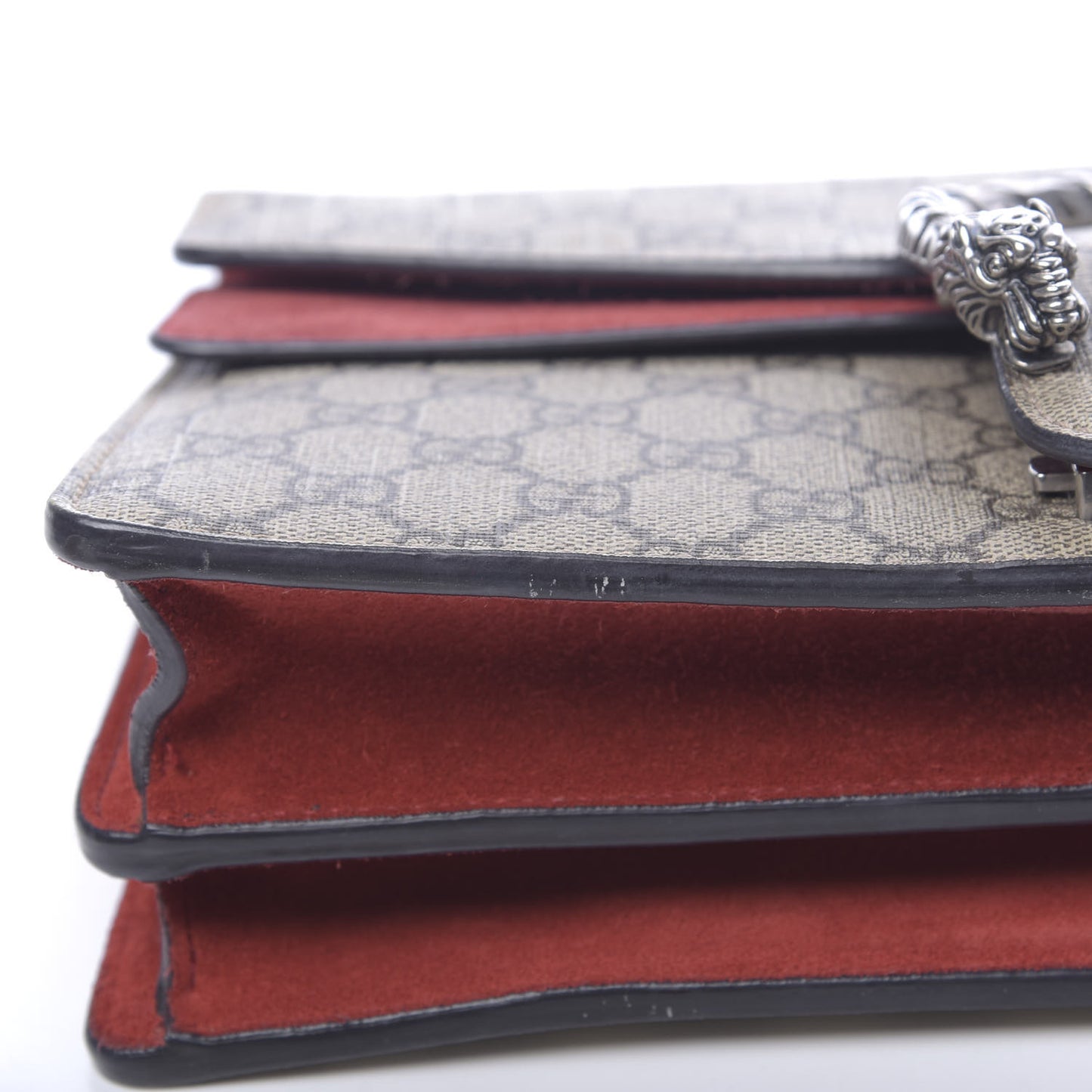 GG Supreme Monogram Small Dionysus Shoulder Bag Red