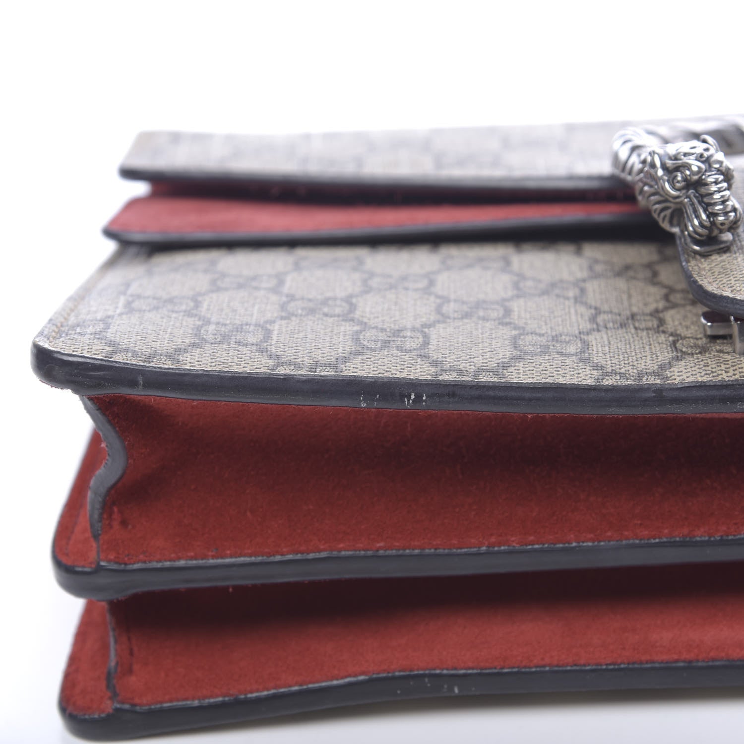 Gucci GG Supreme Monogram Small Dionysus Shoulder Bag Red 9 of 13