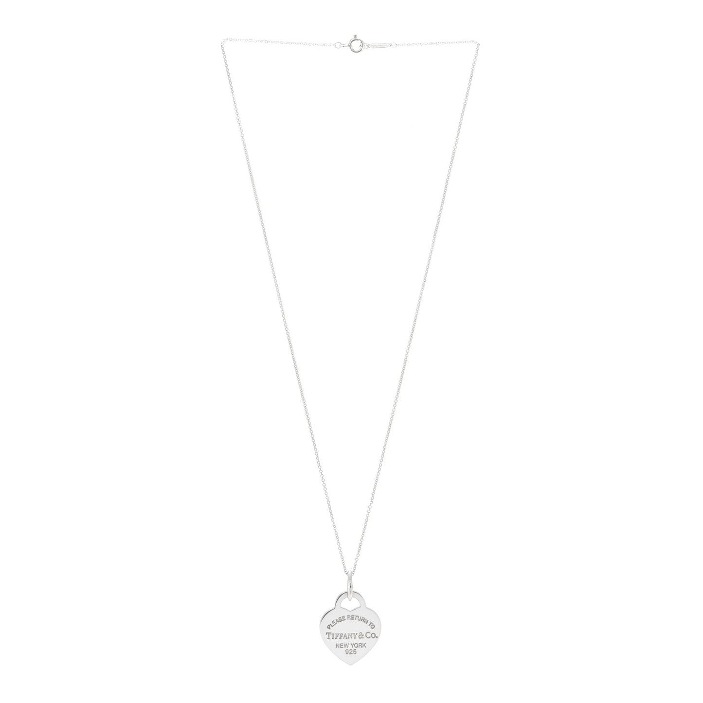 Sterling Silver Medium Return to Tiffany Heart Pendant Necklace