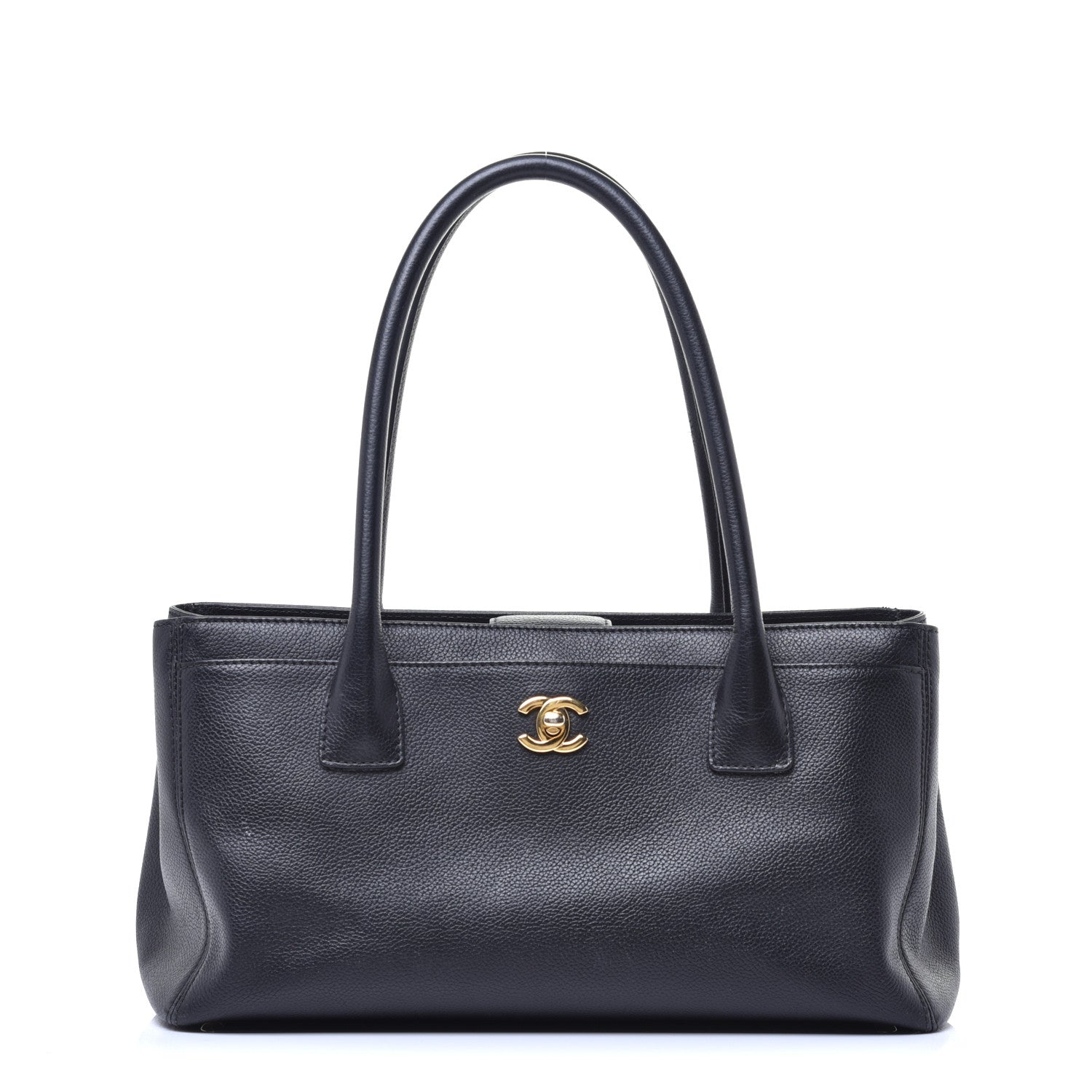 Chanel Calfskin Small Cerf Executive Shopper Tote Black 1 of 10