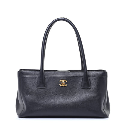 Chanel Calfskin Small Cerf Executive Shopper Tote Black 1 of 10