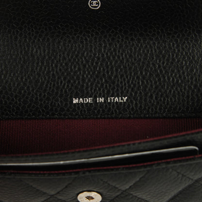 Chanel Caviar Quilted Flap Card Holder Black 7 of 8