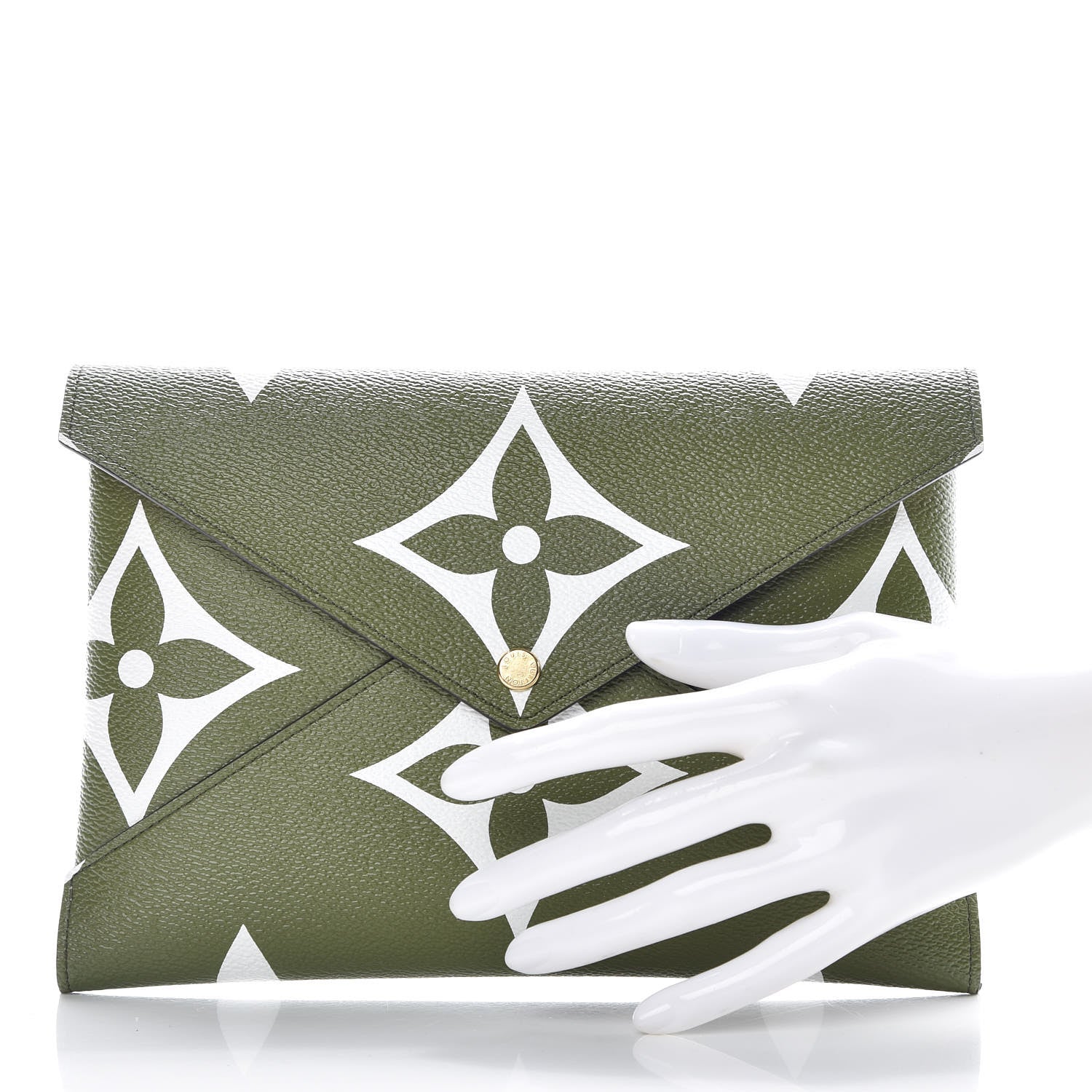 Louis Vuitton Monogram Giant Large Kirigami Pochette Kaki 2 of 8