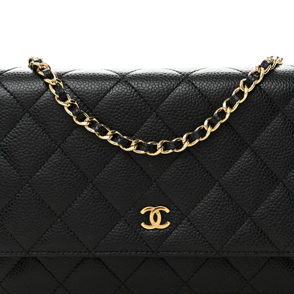 Chanel Caviar Quilted Wallet on Chain WOC Black 8 of 11