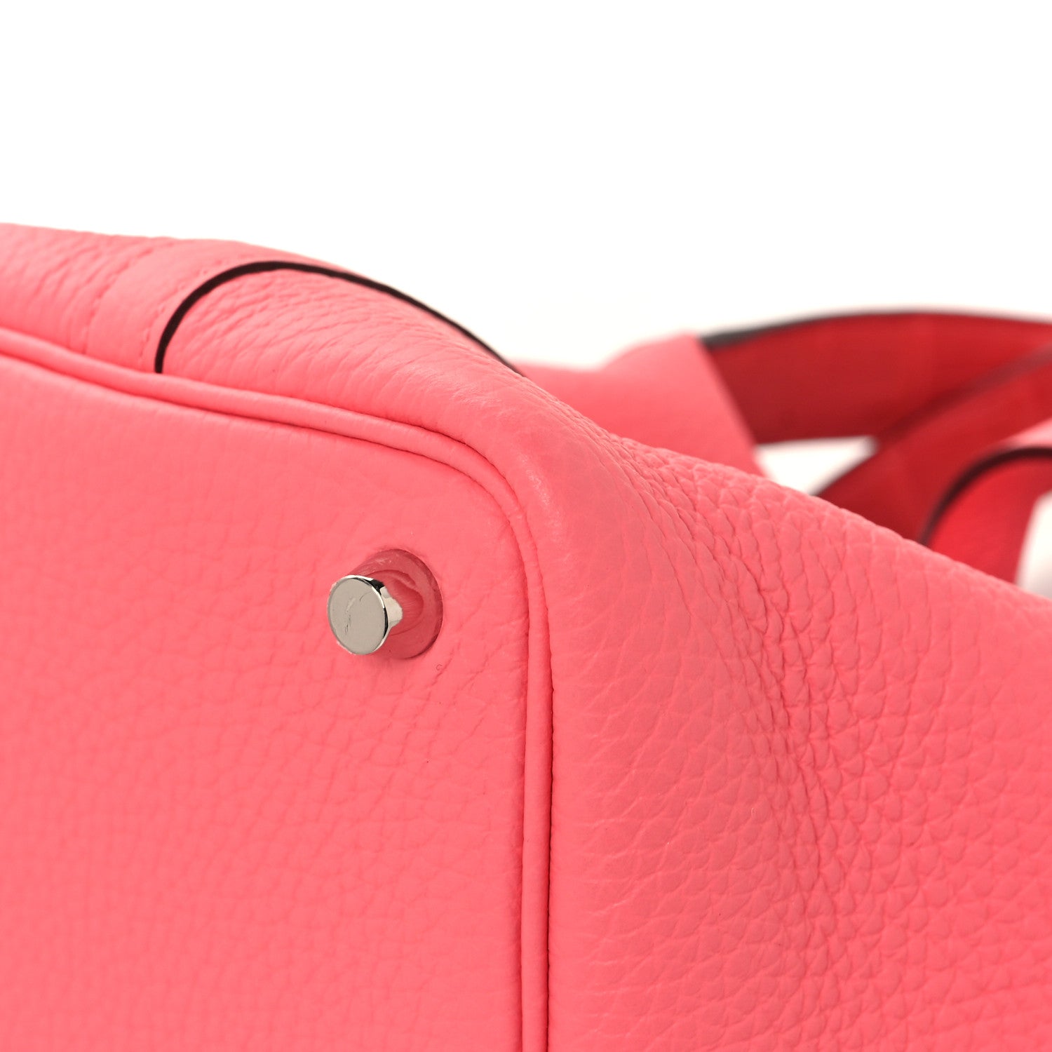 Hermes Taurillon Clemence Matte Alligator Picotin Lock Touch 18 PM Rose Azalee Bougainvillier 10 of 13