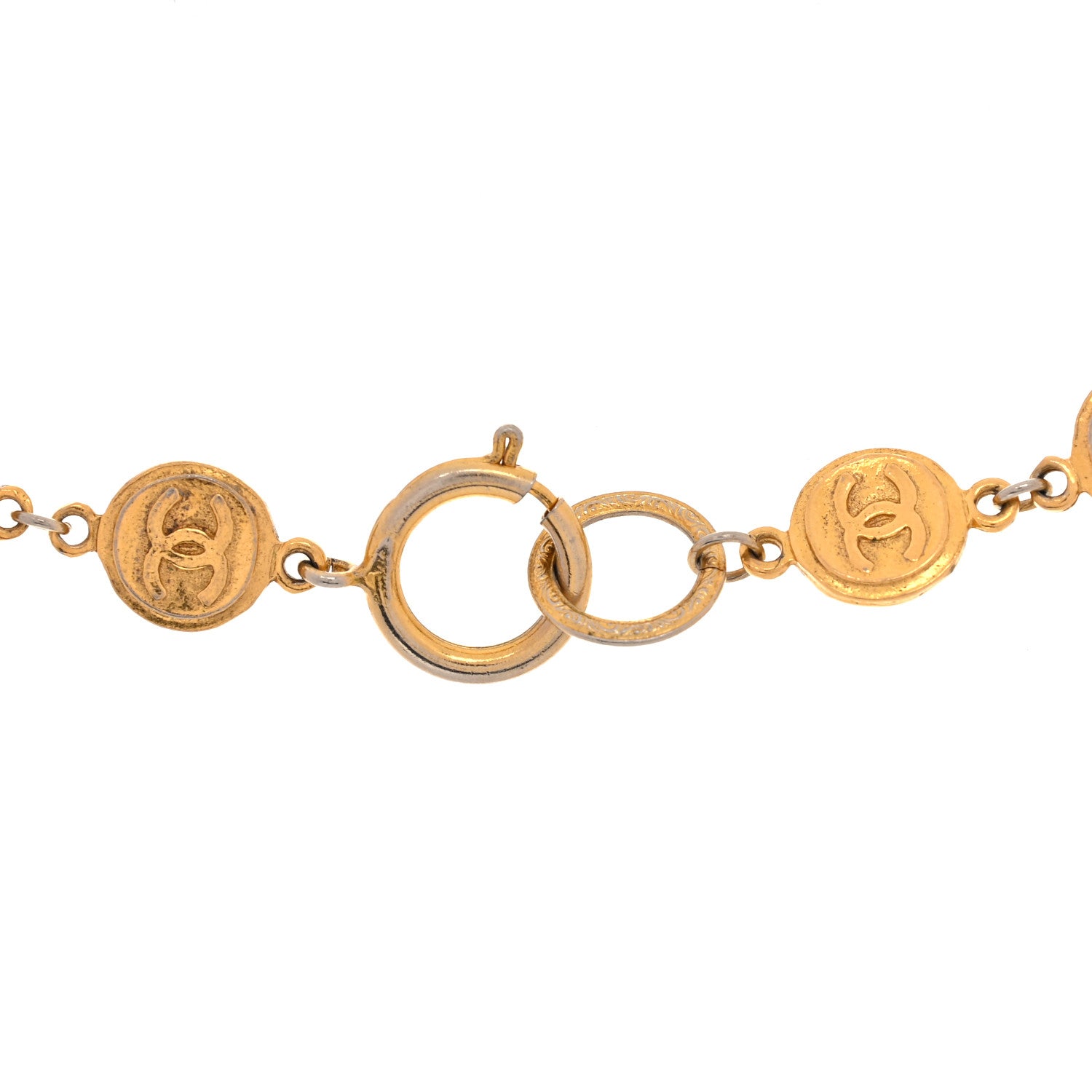 Chanel CC Medallions Necklace Gold 4 of 5