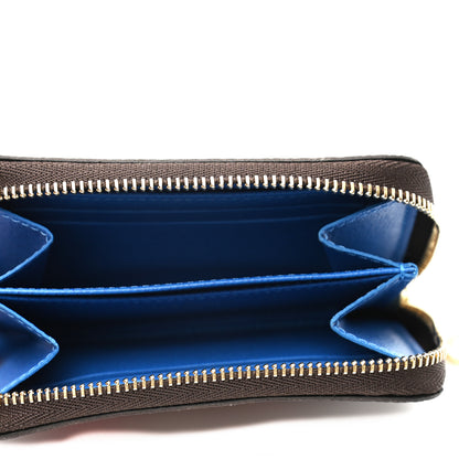Louis Vuitton Damier Ebene 2019 Christmas Animation Zippy Coin Purse Blue 5 of 6