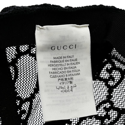 Gucci Mesh GG Monogram Shivali Baseball Hat M Black 9 of 9