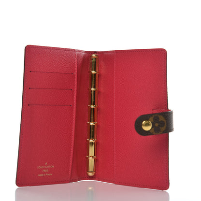 Louis Vuitton Monogram My LV Heritage Small Ring Agenda Cover Rouge Black 5 of 9