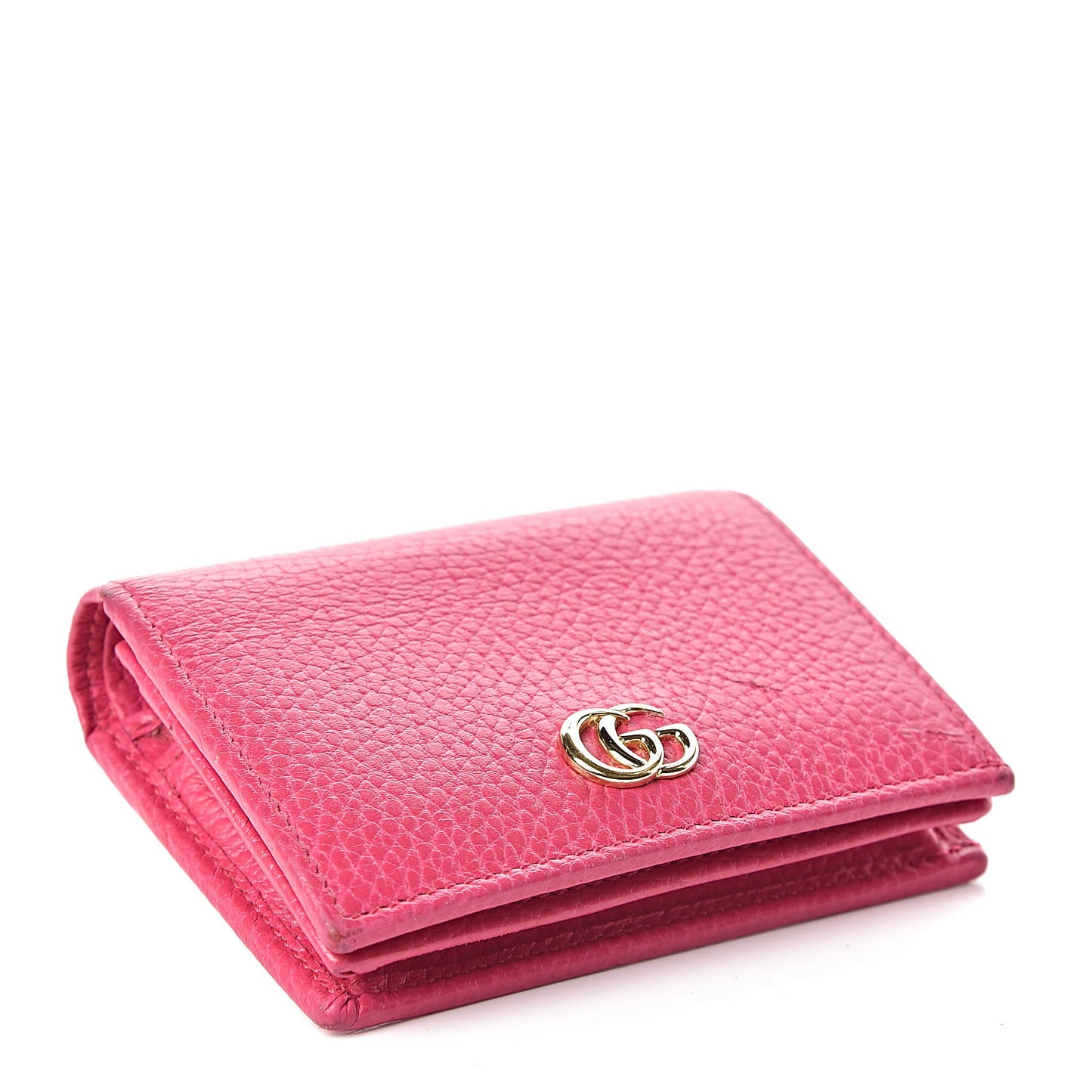 Dollar Calfskin GG Marmont Card Case Box Pink