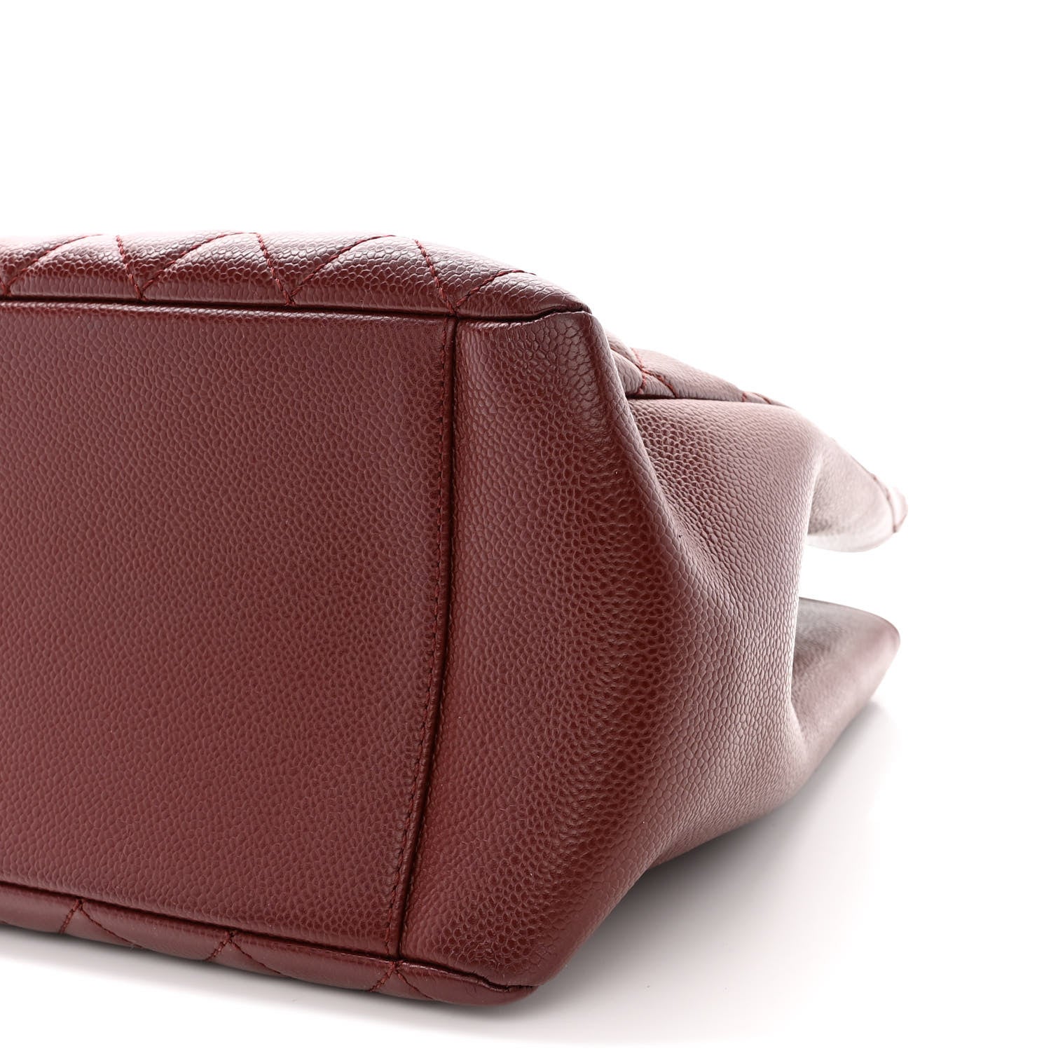 Chanel Caviar Quilted Grand Shopping Tote GST Burgundy 10 of 12