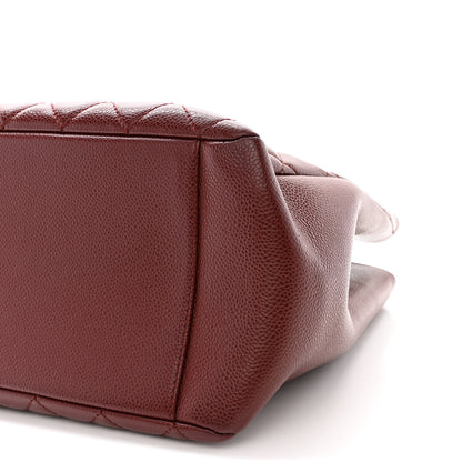 Chanel Caviar Quilted Grand Shopping Tote GST Burgundy 10 of 12