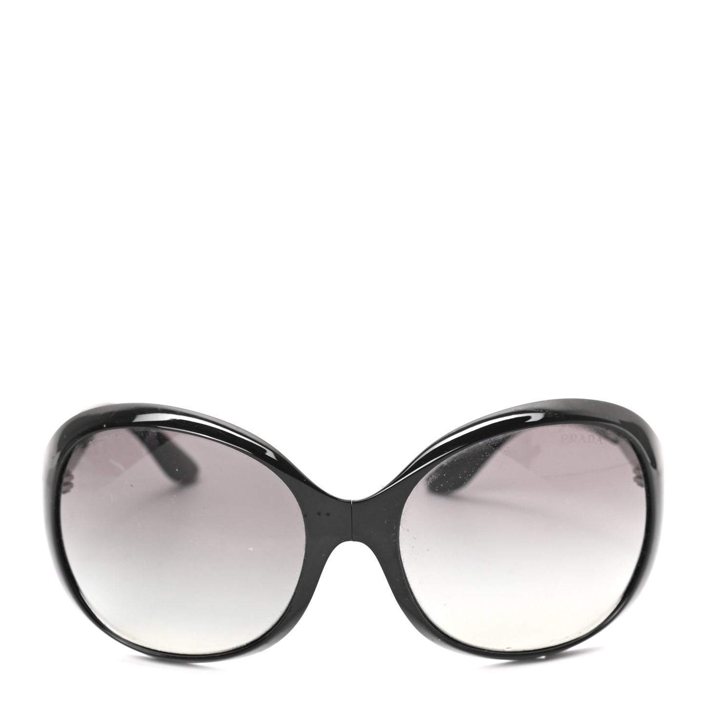 Acetate Oval Folding Sunglasses SPR 12O Black