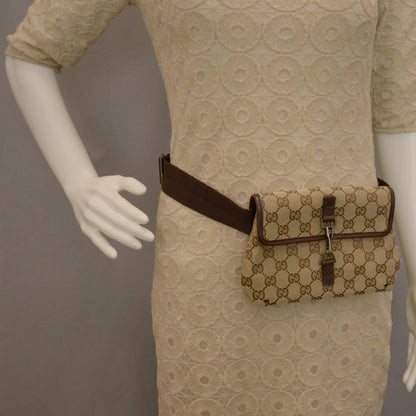 Gucci GG Monogram Flight Belt Bag Dark Brown 2 of 8
