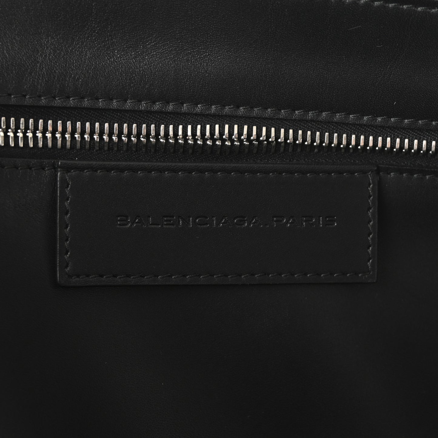 Calfskin Pocket Tote Black