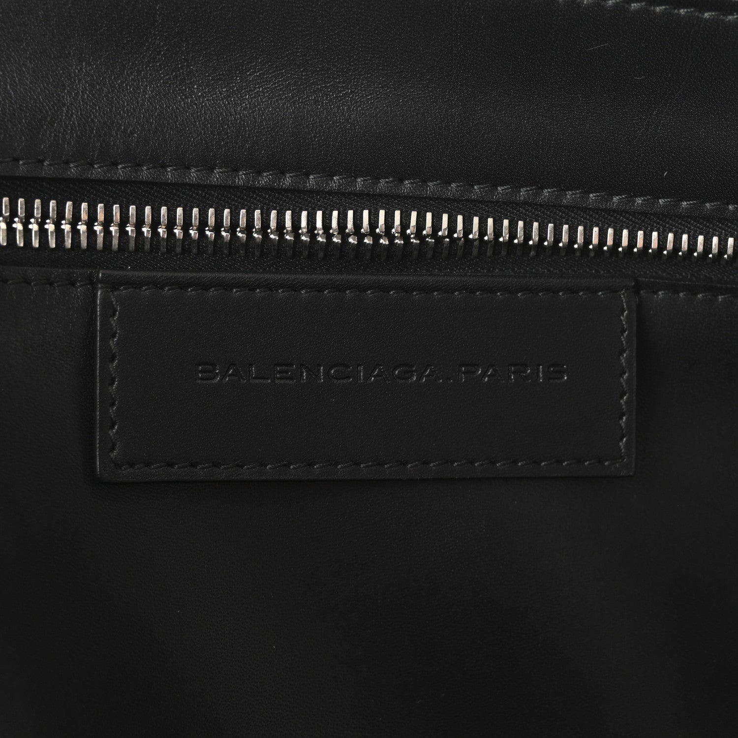 Balenciaga Calfskin Pocket Tote Black 6 of 10