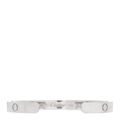 Cartier 18K White Gold LOVE Cuff Bracelet 17 2 of 3