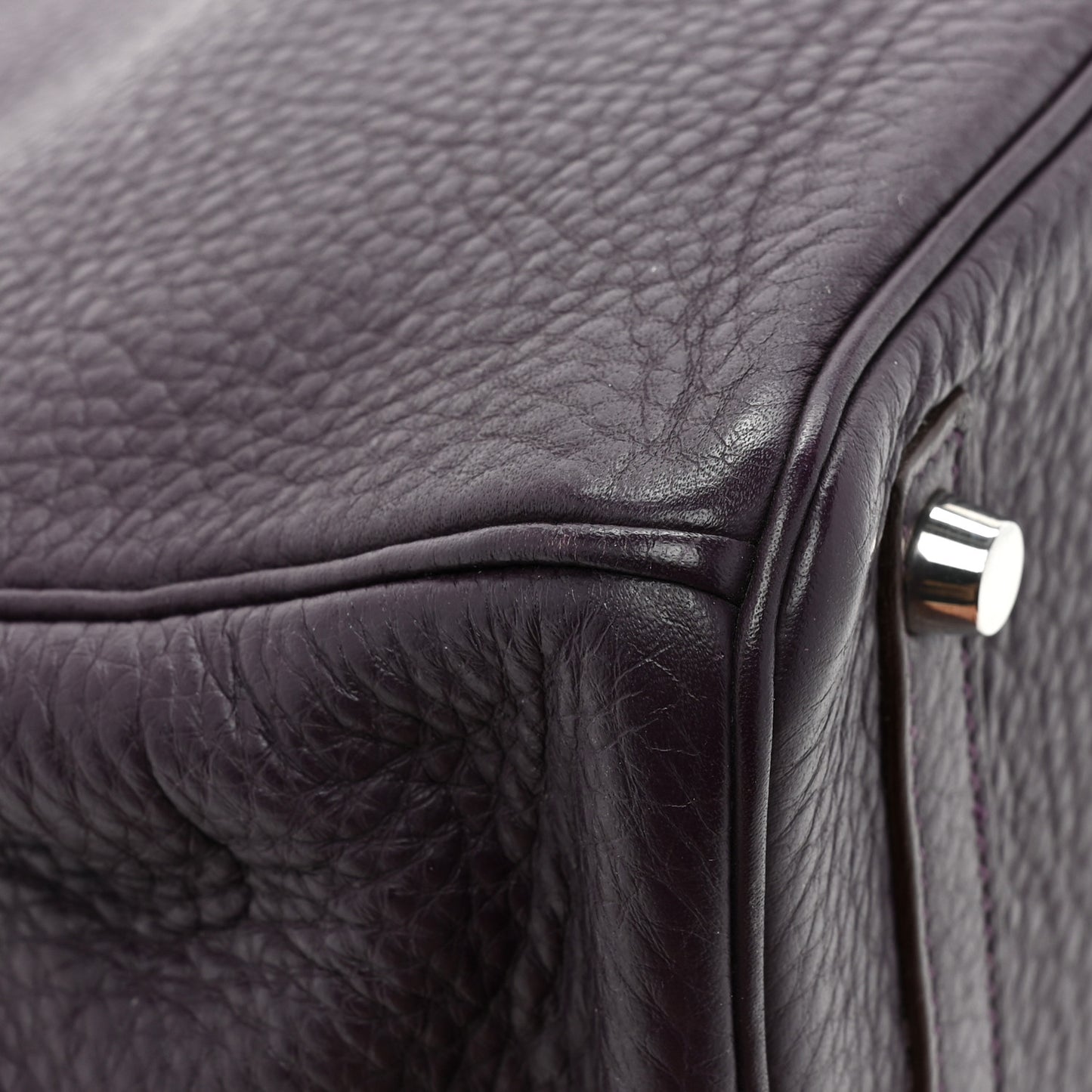 Taurillon Clemence Birkin 30 Raisin